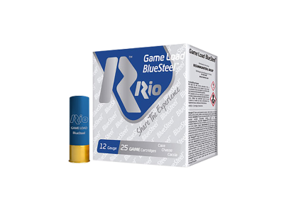 Rio Ammunition Game Load BlueSteel Shotshell Loads, 12 Gauge, 25