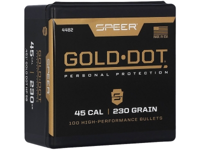 Speer Gold Dot Personal Protection 45Cal 230gr Hollow Point, 100
