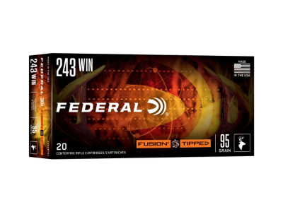 Federal Fusion Tipped Centerfire Rifle Cartridges, .243 Winchester, 20