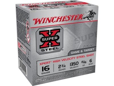 Winchester Super X Xpert High Velocity 16Gauge 2.75" 15/16oz 6Shot, 16 Gauge, 25