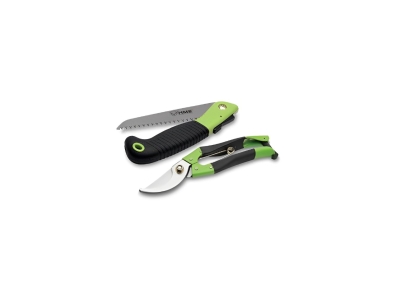 HME Products Hunter's Combo Pack with Mini Folding Saw and Shears, Green