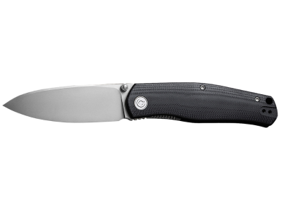 Civivi 3.35" Folding Drop Point 14C28N Black G10 Handle Plain
