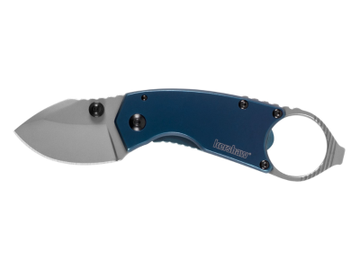 Kershaw 1.70" Mini Folding Knife 8Cr13MoV Bead Blast Blue Handle
