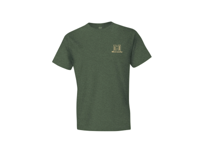 Hornady H Stamp Logo T-shirt, Extra Large, Green