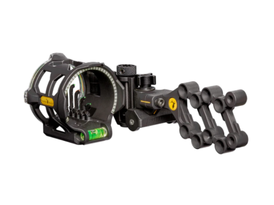 Trophy Ridge Peak 5 Vertical In Line Pins Bow Sight, Black, Right, .019