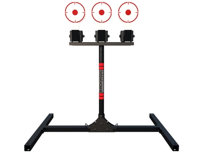 Birchwood  3 Spring Loaded Self Resting Targets, Black/Red