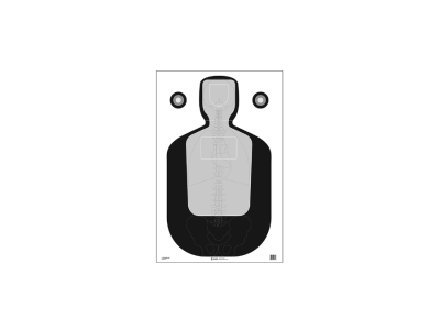 Action Target Inc TQ19 Qualification Silhouette/Vitals Paper Target