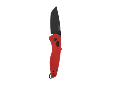 SOG Aegis AT Tanto Point, Rescue Red/Indigo, Ambidextrous, Spring Assisted