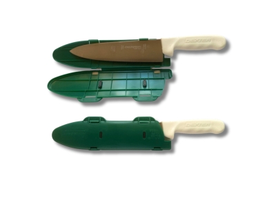Blade Guard Secure Knife Blade Edge Protection Cover Sheath, Green