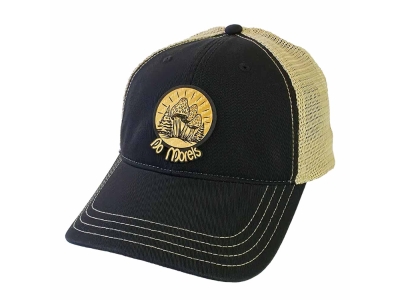 Artora No Morels Unstructured Gold Patch Hat, Black