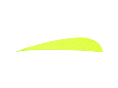 Trueflight Parabolic Feathers, Chartreuse, 100