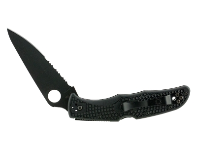 Spyderco 3.75" TiCN VG-10 Blade Black FRN Handle Folding Knife