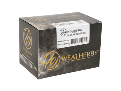 Weatherby Unprimed Brass Cases, .280 Ackley Improved, 50