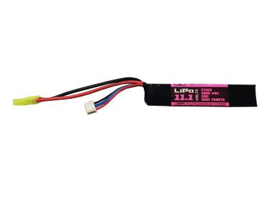 Air Raid Airsoft Li-Po 11.1v 1000mAh20C Stick [1] Battery, Tamiya, Black
