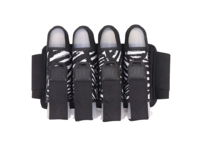 Empire Omega Paintball 4 Pod Harness Hook & Loop Strap Pack, Zebra