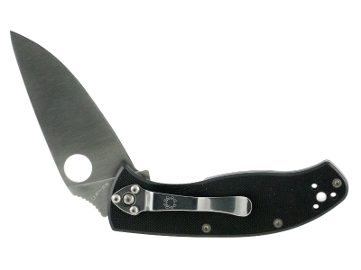 Spyderco 3.39" 8Cr13MoV Blade Black G10 Handle Folding Knife