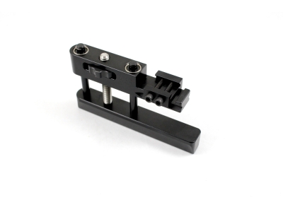 LSP Adjustable Bag Rider Rail Mounted Long Dowel V-Bottom Coarse Thread, Hardened