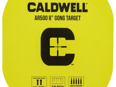 Caldwell Gong 8" Yellow AR500 Steel 0.38" Thick