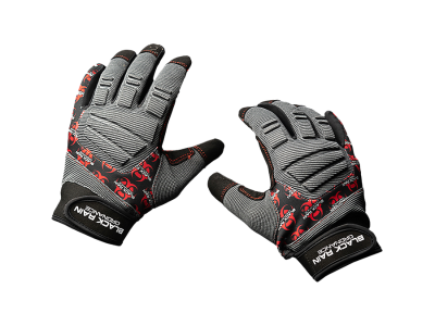 Black Rain Ordnance Tactical Gloves, Extra Large, Black/Red