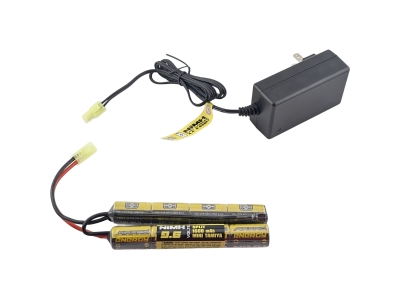 Air Raid Airsoft NiMH 9.6V 1600mAh Butterfly Tamiya Battery+Charger