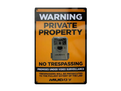Muddy Video Surveillance Sign