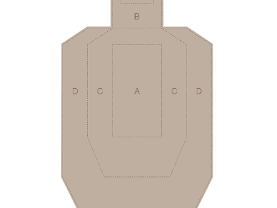 Birchwood  EZE-Scorer IPSC Silhouette, Tan, 5