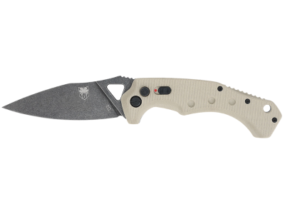 CobraTec 3.75" Folding D2 Blade Tan G10 Handle Knife