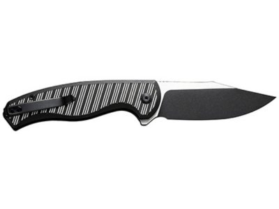 Civivi 3.30" Clip Point Folding Knife Black Aluminum Nitro-V Blade