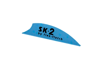 Flex-Fletch SK-2 Hunting and 3D Vane, 100 Count, Light Blue