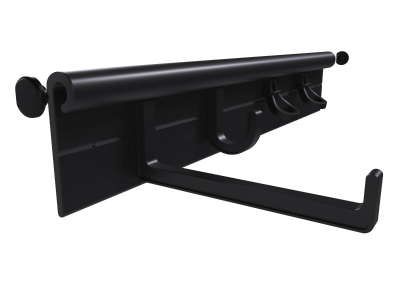 Hang It Simple Wall Mount Hanging Storage Adjustable 18", Black