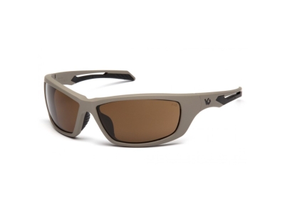 Pyramex Safety Howitzer Tan Frame Bronze Anti-Fog Lens
