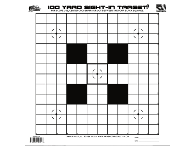 Pro-Shot Sight-In Hanging Heavy Paper 100yds 14" x 14"
