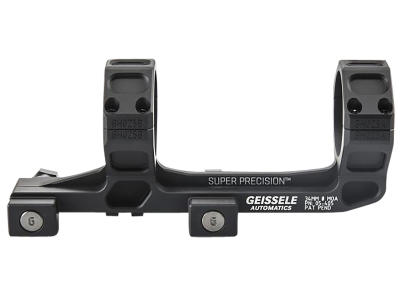 Geissele One-Piece Scope Mount Ring Combo 0 MOA Medium 34mm AR-15 Black