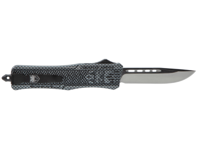 CobraTec 3" D2 OTF Knife Carbon Fiber/Black Aluminum Handle