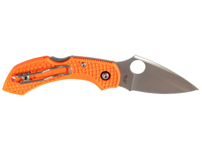 Spyderco 2.30" VG-10 Folding Knife Orange FRN Handle