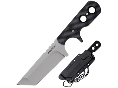 Cold Steel Mini Tac Tanto, Black, Right, Fixed Blade