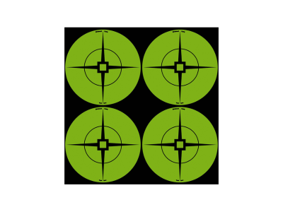 Birchwood  Target Spots Self-Adhesive Paper Black/Green 3" Crosshair, 40