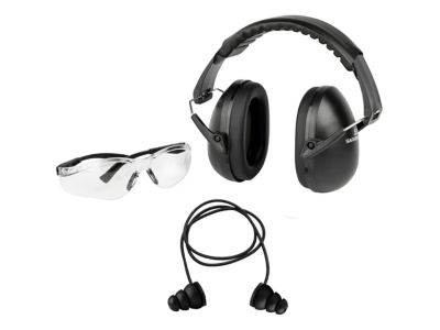 Safariland Pro Impulse Range Kit Eye Protection, Earmuffs, Impulse Plus In Ears, Black