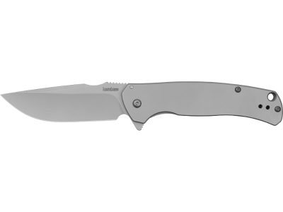 Kershaw 3.3" 8Cr13MoV Drop Point Blade Bead Blasted SS Handle