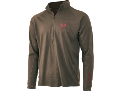 Badlands Pecora Midweight Merino 1/4 Zip MUD Small