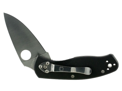 Spyderco 2.77" 8Cr13MoV Blade Black G10 Handle Folding Knife