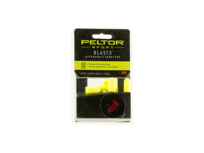 Peltor Blast Disposable Earplugs, Yellow
