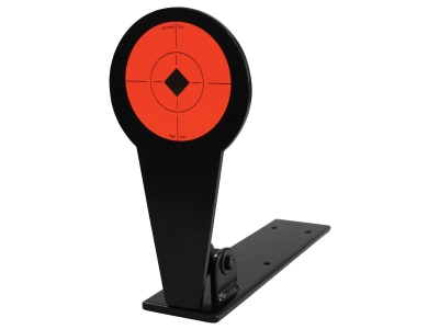 World of Targets Rimfire Popper Steel Diamond Target 4" Black/Orange