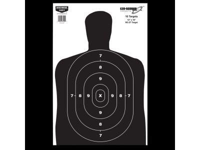 Birchwood Casey 37005 EZE-Scorer BC-27 Silhouette Paper Hanging Target