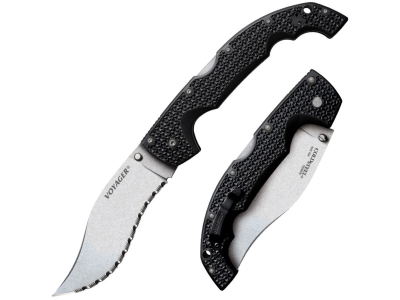 Cold Steel Voyager XL Vaquero - Serrated Edge (AUS10A), Ambidextrous, Manual