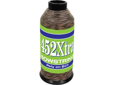 BCY 452Xtra Bowstring Material Tan/Black 1/8 lb., Black/Moss