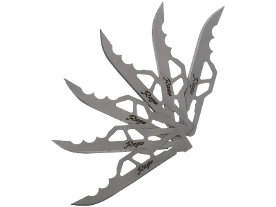 Schrade 7 pc Replacement Utility Blades, Steel