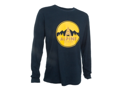 Alpine Long Sleeve Tee Navy Large, Navy Blue