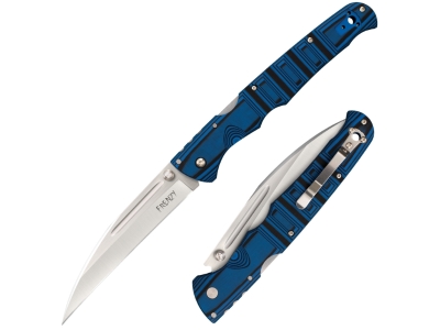 Cold Steel EDC Folding Pocket Knife Frenzy II Blue and Black, Right, Manual