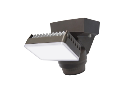 IQ America Motion Security Floodlight 1600L 70ft detection Wall Eave Mount, Bronze